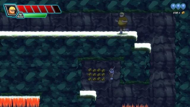 Adventures of Chris - Platformer Game - Underwater Cavern Play Through смотреть онлайн