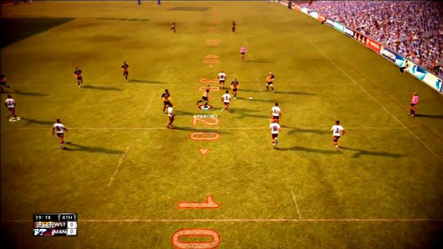 Rugby League live 2 gameplay (WST VS MAN) legend смотреть онлайн