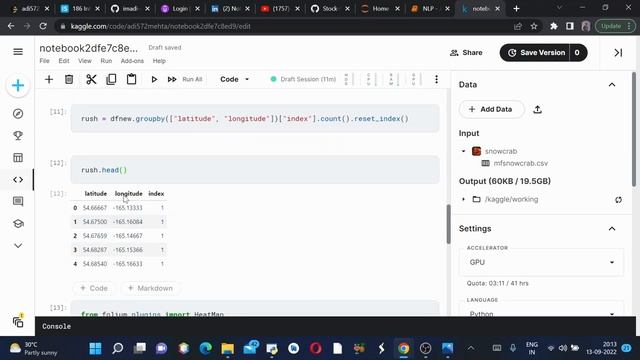 Snow Crab Population Analysis using Folium #youtube #subscribe #data #datascience #youtuber смотреть онлайн