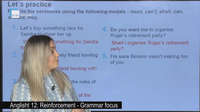 Anglisht 12 - Reinforcement : Grammar focus смотреть онлайн