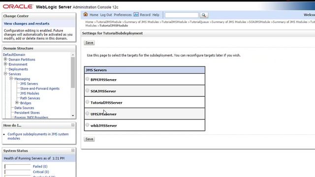 Oracle SOA Tutorial - Producing a JMS Message смотреть онлайн
