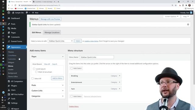 How to add a Sidebar Menu in WordPress смотреть онлайн