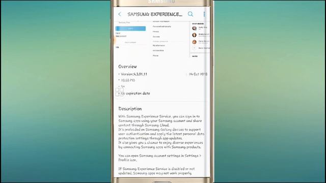 Samsung Experience Service New Update