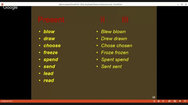 For levels 1-2 Past Simple, Irregular Verbs and Used to смотреть онлайн