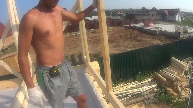 Делаем мансарду на бане # ЧУДНАЯ Мансардная крыша смотреть онлайн