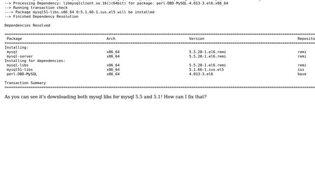 DevOps & SysAdmins: Installing MySQl 5.5 on CentOS 6 dependencies conflict (2 Solutions!!) смотреть онлайн