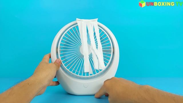 Mini Fan - Desktop Fan With 3 Speeds, Cool Natural Wind, Rechargeable Portable | Unboxing & Review смотреть онлайн