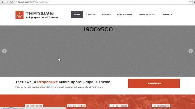 TheDawn Full Demo Install Instructions, Drupal 7 Responsive Theme смотреть онлайн