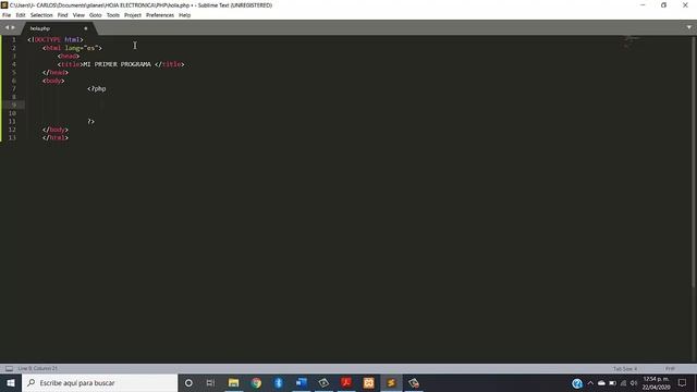 Hola Mundo en php смотреть онлайн