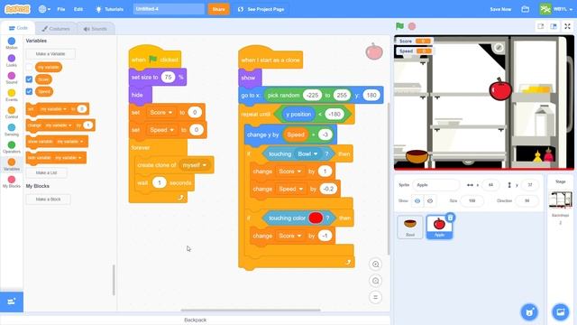 Fruit Catcher - Scratch Lesson #6 (Fixed Audio) смотреть онлайн