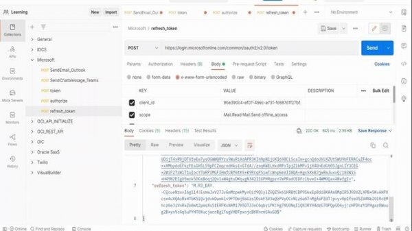 How to Use a refresh token to get a new access token | Microsoft Graph API OAuth 2.0 | POSTMAN