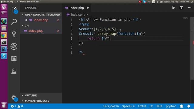 Php 7.4 Tutorial in Hindi #3 Arrow Function смотреть онлайн