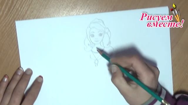 Рисуем карандашом девочку принцессу смотреть онлайн