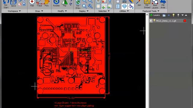 Convert Gerber to TIFF for Inkjet printing, using separate X and Y resolution withn ACE 3000. смотреть онлайн