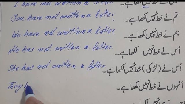 Present Perfect Tense/negative/interrogative in urdu/hindi смотреть онлайн