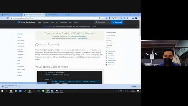 การติดตั้ง node js และ VS Code смотреть онлайн