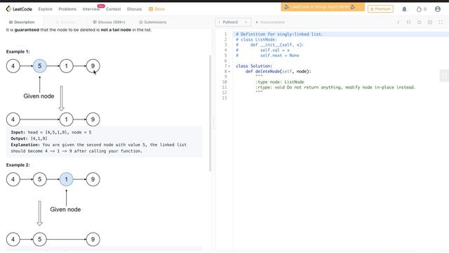 Delete Node in a Linked List || Leetcode #237 смотреть онлайн