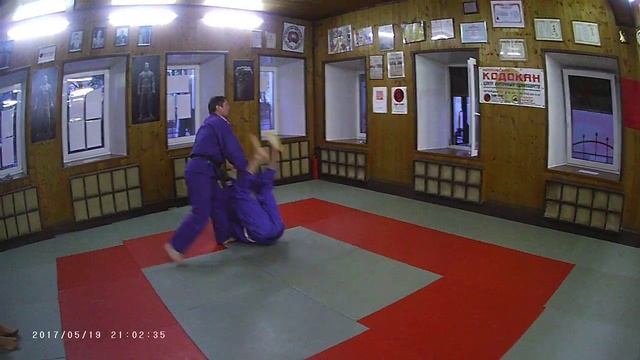 Дзюдо. Защита от задней подножки. смотреть онлайн