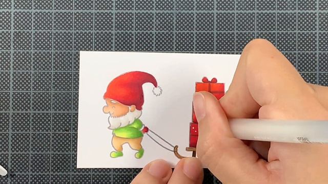 CHRISTMAS CARD: Hello Bluebird - Gnome for the Holidays & Nesting Deckle A2 смотреть онлайн