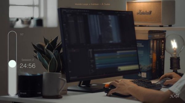 3 часа StudyWithMe - relaxing Lofi, Pomodoro 50/10.