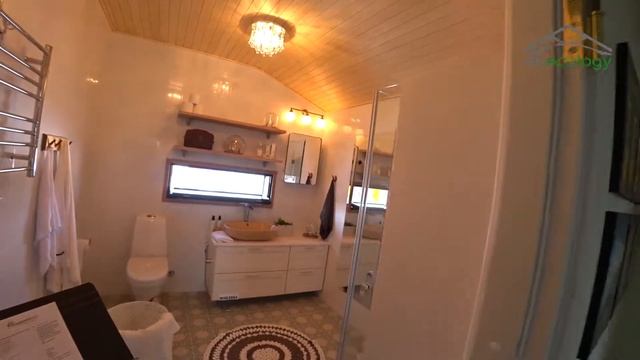 Asuntomessut Pori 2018//Коттедж 7, площадь 251 m². Единственный дом в финском терракотовом цвете. смотреть онлайн