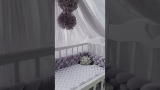 Балдахин из фатина, цвет - серый смотреть онлайн