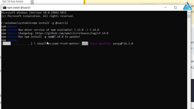 Vue.js 3 - Installation of CLI on Windows 10 with NPM and CMD смотреть онлайн