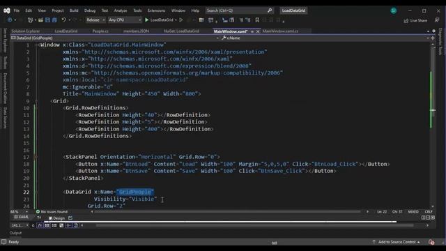 C# Load JSON into Datagrid. How to use Newtonsoft to Serialize and Deserialize Data. смотреть онлайн