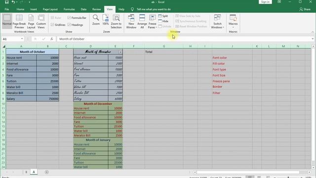 Tagalog Excel Tutorial | How to change Font Color | Font Type | Font Size | Fill color | Freeze pan смотреть онлайн