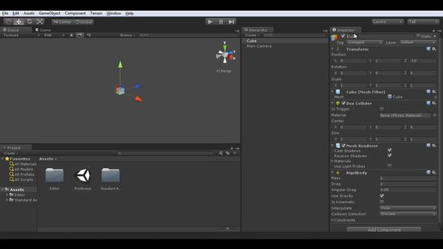 Unity3d. Урок 4. Концепция и структура сцены в Unity. смотреть онлайн