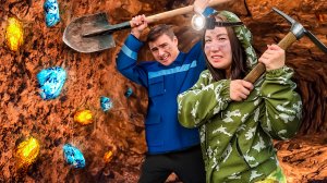 Нашли 100.000 Под Землей ! // Луномосик