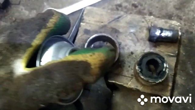 Fiat Stilo замена втулки заднего амортизатора