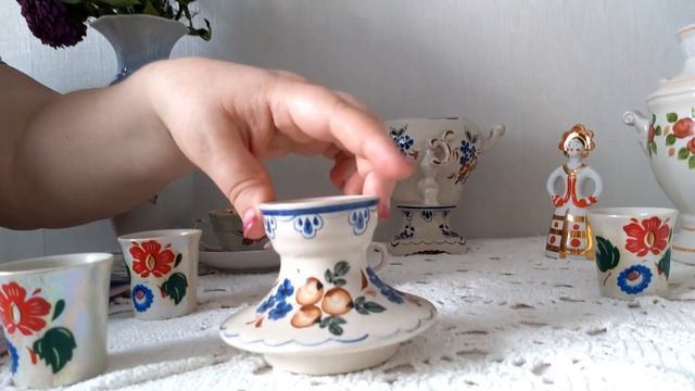 Фарфор, фаянс, СССР, декоративные самовары. смотреть онлайн