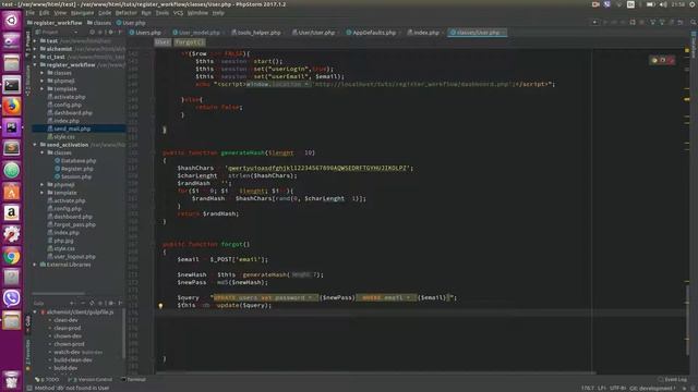 PHP Complete register workflow Forgot password [6] смотреть онлайн