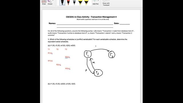 How To Draw A Precedence Graph & Create Serialized Schedule From Precedence Graph смотреть онлайн