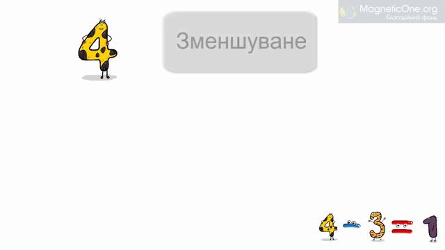 Урок 39 Математика 1 клас. Дія віднімання. Назви компонентів і результату дії віднімання. смотреть онлайн
