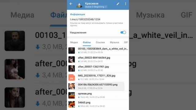 Как в Telegram найти сообщения определенного типа (файлы, ссылки, фото) #Shorts смотреть онлайн