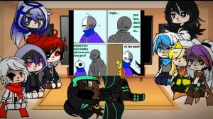 Sans AU react to Error's secret part.12  / Error sans / Errormare (⚠️My AU⚠️)