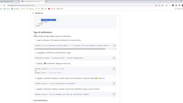 How to use laravel notify смотреть онлайн