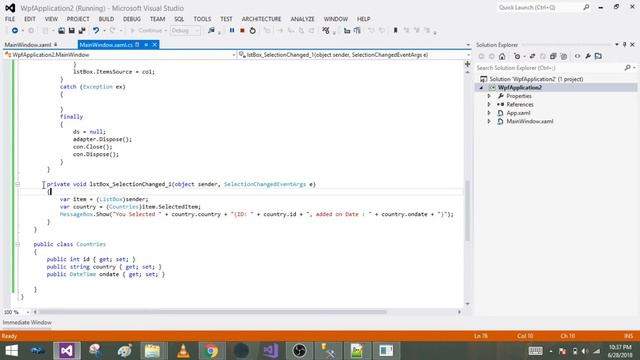 WPF ListBox Getting Selecteditem смотреть онлайн