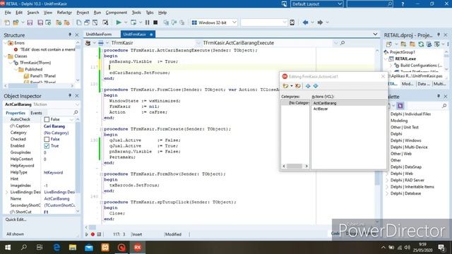 16 Menit Pembuatan Form Kasir | Delphi CE 10.3 & MySQL смотреть онлайн