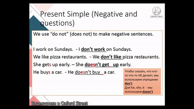 Английский с нуля - Урок 4 - Present Simple - отрицание, вопросы + аудирование смотреть онлайн