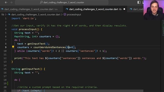 Dart Coding Challenge 3 - Word Counter || Dart & Flutter Tutorial смотреть онлайн