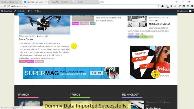 SuperMag : Ultimate Magazine, News and Blog WordPress Themes, Demo Data Import смотреть онлайн