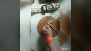 КУРС МАКРАМЕ НАЧИНАЮЩИМ. Плетение пояса от уголка из хлопкового шпагата #плетение #макраме #пояс