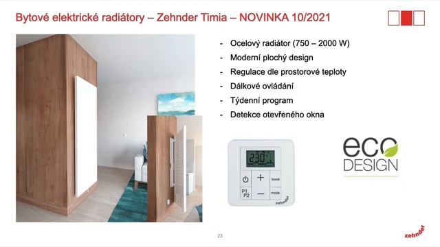 Webinář Zehnder: Elektrické radiátory pro bytové prostory a koupelny. Typy, normy, novinky смотреть онлайн