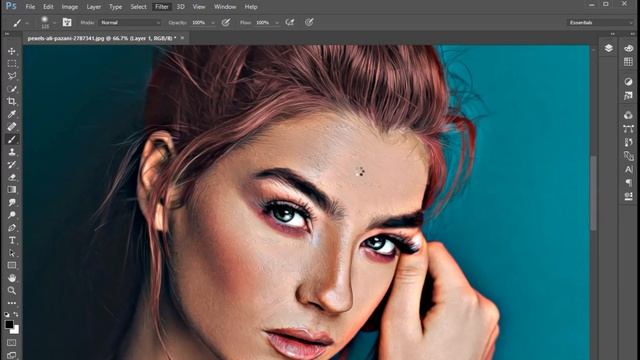 Oil Painting Effect The Best Photoshop Tutorial смотреть онлайн