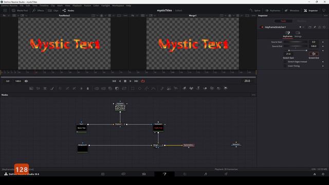 Мистические титры. Как сделать и сохранить в качестве шаблона в Davinci Resolve 18 смотреть онлайн
