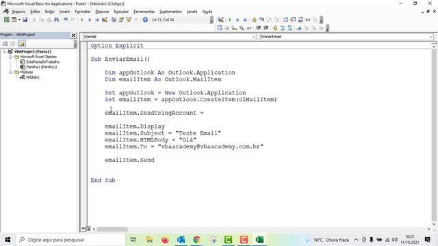 Enviar E-mail por outro Remetente VBA Excel - Outlook смотреть онлайн