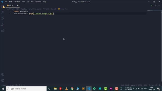 Getting Result From Wikipedia Using Python | Python Tutorial | TechMahasay смотреть онлайн